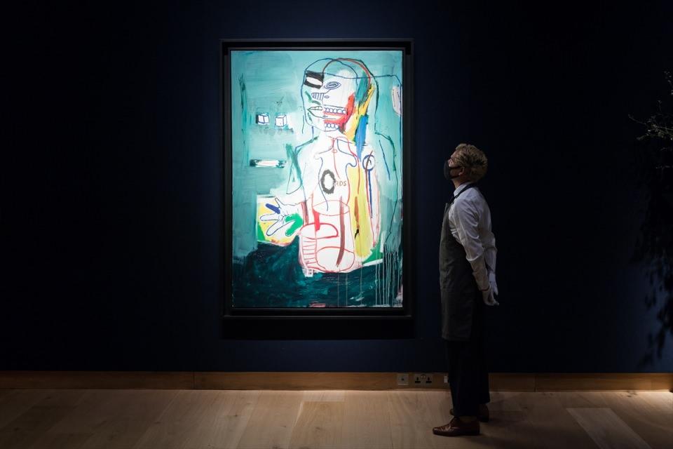 <p>Jean-Michel Basquiat (1960-1988) tarafından yapılmış, 'Untitled' isimli tablo</p>
