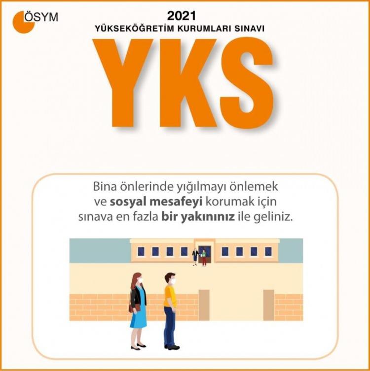 <p>Paylaşımın devamında "Sınav binasına girişte, bina içerisinde ve sınav binasından çıkışta adayların sosyal mesafeyi korumaları için görevliler tarafından yönlendirme yapılacak. Bina girişinde adayların ellerine dezenfektan uygulanacak" diyen Aygün, "Bina girişinde adaylara maske, el dezenfektanı dağıtılacağını söyledi.</p>