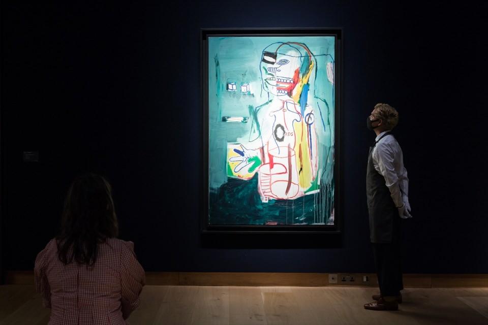 <p>Jean-Michel Basquiat (1960-1988) tarafından yapılmış, 'Untitled' isimli tablo</p>
