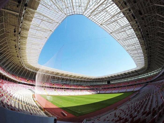 <p>SİVASSPOR</p>
<p> </p>
<p>YENİ 4 EYLÜL STADYUMU</p>
<p>Kapasite: 27.532</p>
<p>Maçlara alınacak seyirci sınırı: 13.776</p>