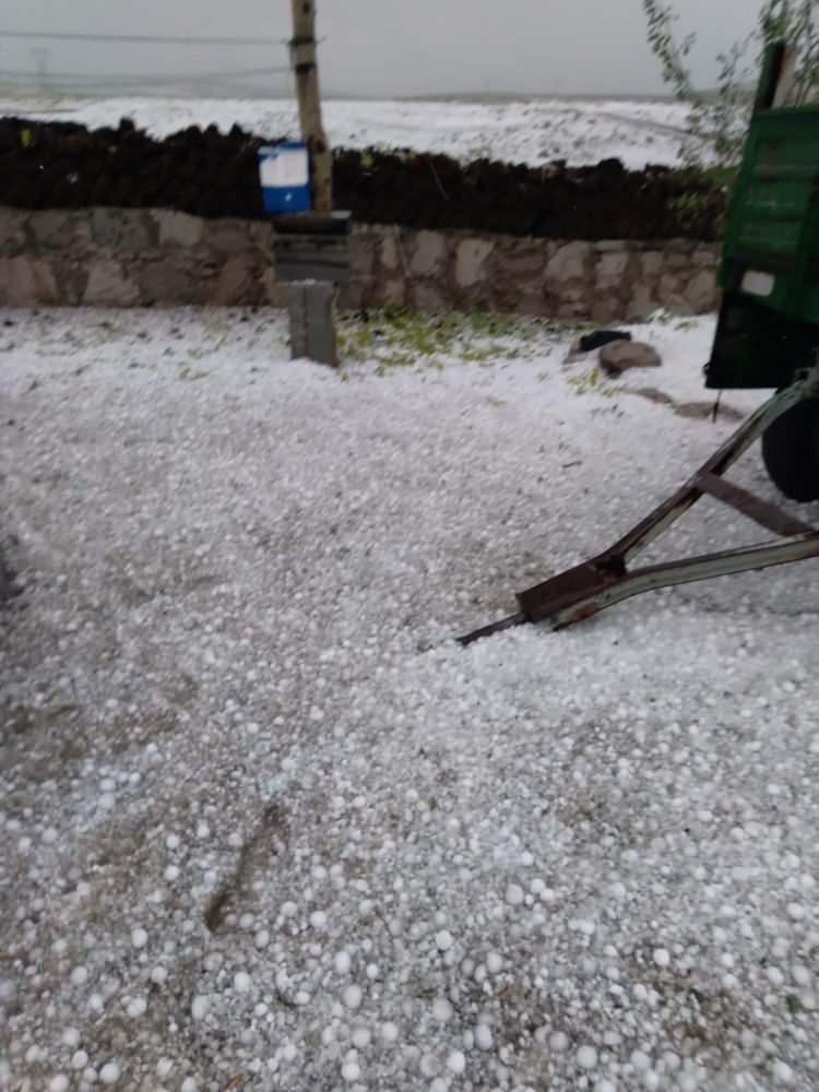 <p>Ceviz büyüklüğünde yağan dolu bazı araçların camlarında çatlamaya neden oldu. Bazı araçların da kaportaları zarar gördü. </p>
