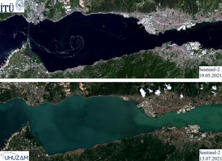 <p>Marttan itibaren alınan uydu görüntüleri, 13 Temmuz günündekilerle de karşılaştırıldı.</p>