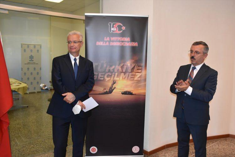 <p>Türkiye’nin Roma Büyükelçiliği Kültür ve Tanıtma Müşavirliği ve Basın Müşavirliğinin katkılarıyla 15 Temmuz 2016'daki başarısız darbe girişimiyle ilgili fotoğraf sergisinin açılışı yapıldı.</p>
<p> </p>