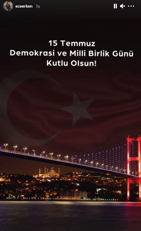 <p><strong><span style="color:#FF0000">ECE ERKEN</span><br />
<span style="color:#0000FF">"15 Temmuz Demokrasi ve Milli Birlik Günü Kutlu Olsun!"</span></strong></p>

<p> </p>
