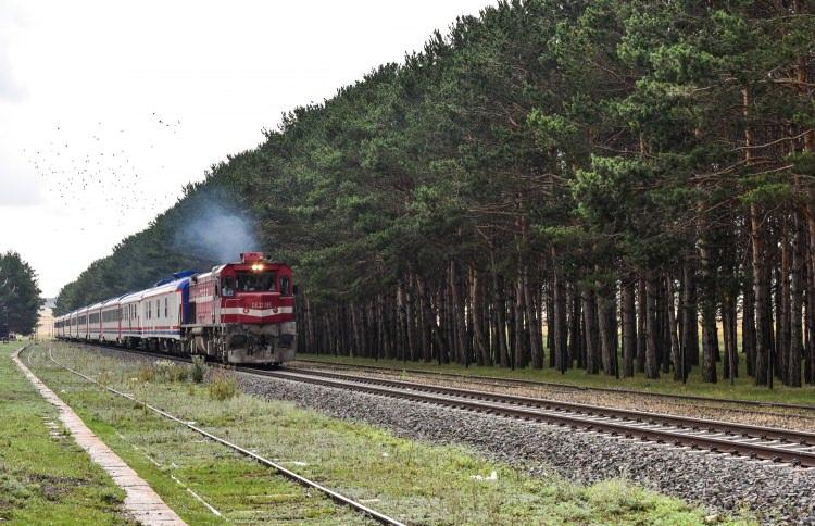 <p>Türkiye Cumhuriyeti Devlet Demiryolları (TCDD) Taşımacılık AŞ'nin en uzun rotalarından biri olan Ankara-Kars arasında sefer yapan Doğu Ekspresi, yolcularını, eşsiz manzaralara sahip 25 saatlik güzergahında masalsı bir yolculuğa çıkarıyor.</p>
