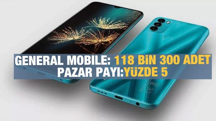 <p>General Mobile: 118 bin 300 adetle yüzde 5</p>