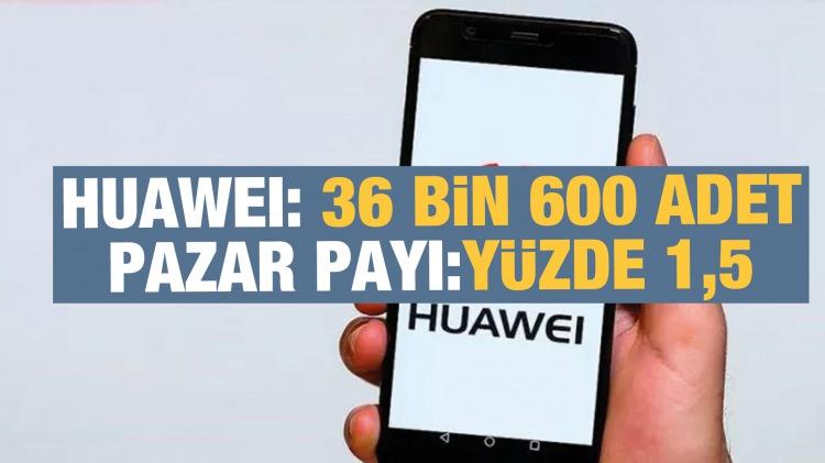 <p>Huawei: 36 bin 600 adetle yüzde 1,5</p>