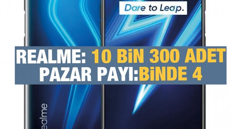 <p>Realme: 10 bin 300 adetle binde 4</p>