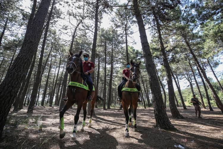 <p>İstanbul Emniyet Müdürlüğü ekipleri, Türkiye'nin birçok bölgesinde çıkan orman yangınlarına karşı İstanbul'da ormanlık alanlarda önleyici mücadele çalışmalarına başladı.</p>
