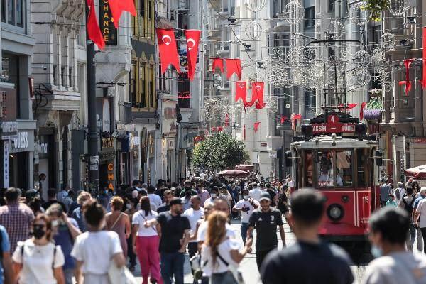 <p>İstanbul'da İstiklal Caddesi'nde bugün insan yoğunluğu vardı.</p>

<p> </p>
