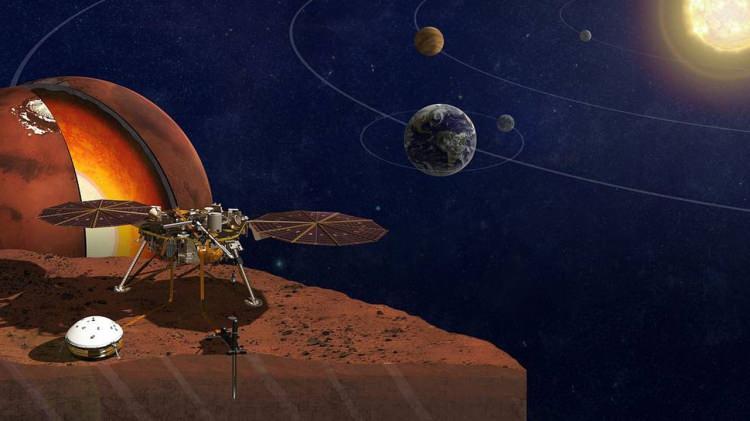 NASA aracı Mars’ın çekirdeğinin büyüklüğünü ölçtü
