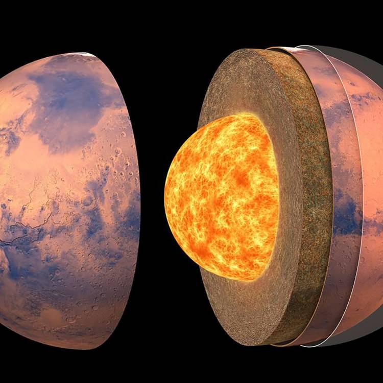 NASA aracı Mars’ın çekirdeğinin büyüklüğünü ölçtü