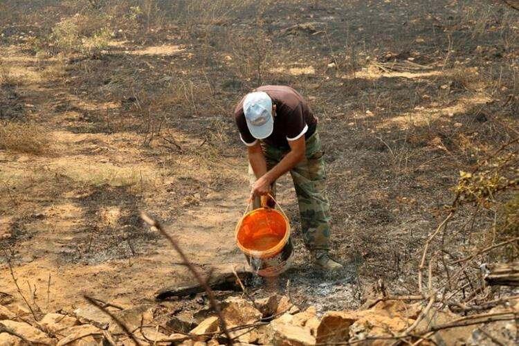 <p>10 SAAT SONRA KONTROL ALTINA ALINDI</p>

<p>Muğla'nın Bodrum ilçesi Umurca Mahallesi'ndeki makilik alanda çıkan yangın, ekiplerin yoğun uğraşları sonucu kontrol altına alındı. Yaklaşık 10 saatte kontrol altına alınan yangında 50 hektar makilik ve ormanlık alanın zarar gördüğü öğrenildi.</p>
