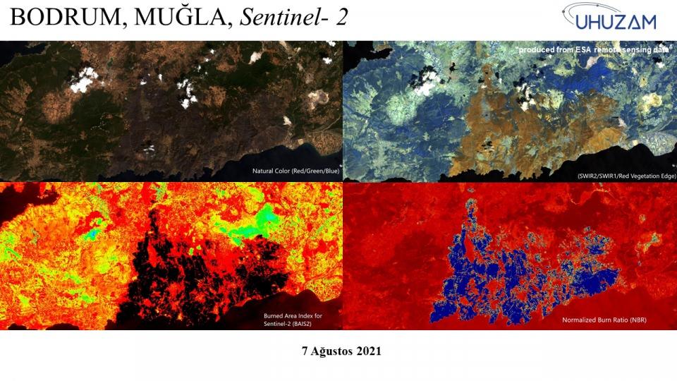 <p>Çalışmalardan elde ettikleri verilerin çok önemli olduğunun altını çizen Yanalak, "Zamansal çözünürlüğe bağlı olarak yangın durumunu farklı uydularla izleyip bilgi çıkarttık." şeklinde konuştu.</p>