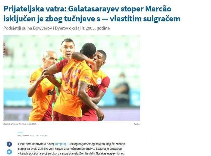 <p>Telesport - Hırvatistan</p>
<p>"2005'teki Bowyer ile Dyer'ın kavgasını andırıyordu"</p>