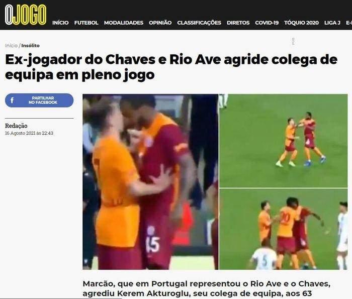 <p>O Jogo - Portekiz</p>
<p>"Rio Ave ve Chaves'in eski oyuncusu saha içinde takım arkadaşına saldırdı"</p>