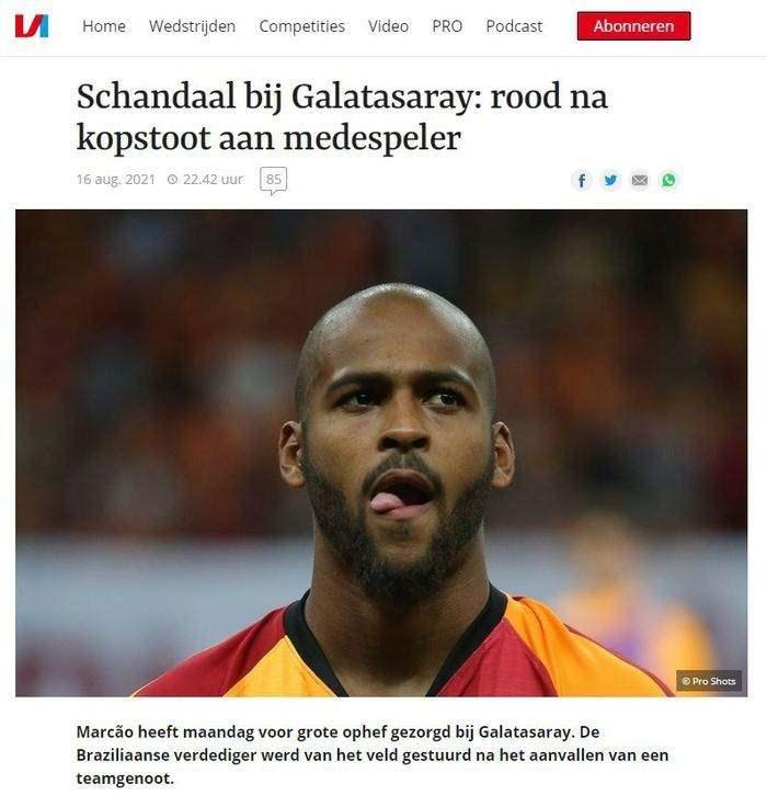 <p>Voetbal International - Hollanda</p>
<p>"Galatasaray'da skandal"</p>