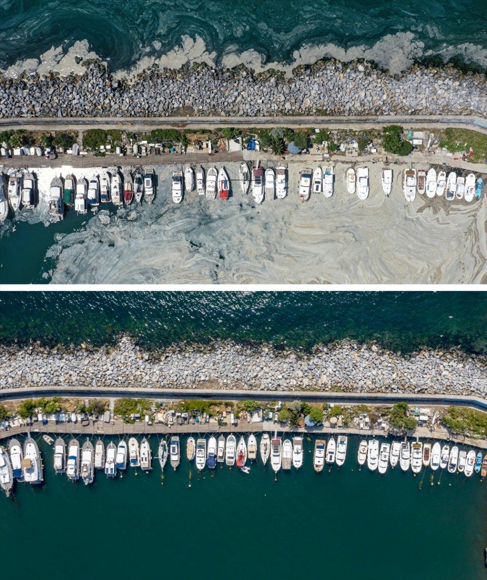 <p>Marmara Denizi'nde mart ayından itibaren görülen müsilajın, İstanbul sahillerinde etkisini büyük oranda yitirdiği gözlendi.</p>

<p> </p>
