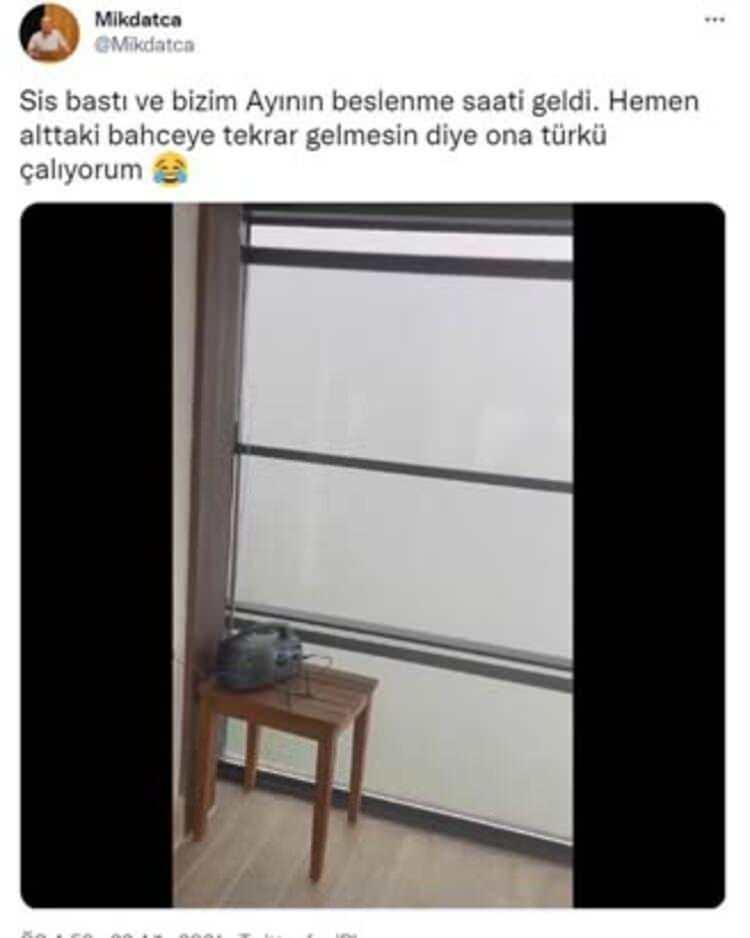 <p><strong><span style="color:#000080"><em>"Ayı insanı sevmez, ne kadar tehlikeli bir varlık olduğunun farkında. Tesadüfen karşılaşmalar olursa ayıyla karşı karşıya kalıyorsunuz veya ters rüzgarda kokuyu alamadığı zaman. Biber gazım ve düdüğüm var. Yolda giderken düdük çala çala gidiyorum ‘aman bir yanlışlık olmasın’ diye” </em>dedi.</span></strong></p>
