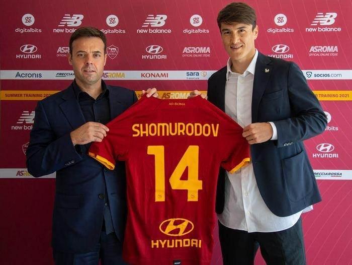 <p>Eldor Shomurodov</p>

<p> </p>

<p>Genoa -> Roma </p>

<p>Bonservis bedeli: 17.5 milyon Euro</p>
