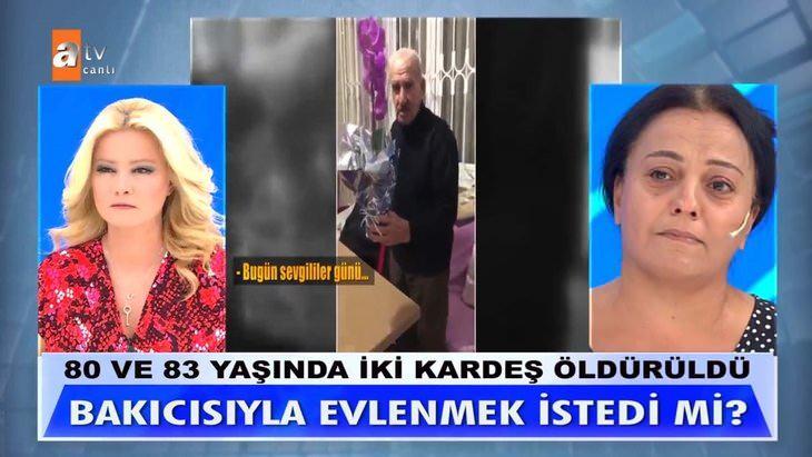 <p><span style="color:#B22222"><strong>İki kardeşin evinde korkunç cinayete kurban gitmesinin ardından ailesi Müge Anlı ile Tatlı Sert programına konuk oldu. 80 ve 83 yaşındaki kardeşlerin cinayetinde suçlanan isimler arasında bakıcıları da yer alıyor.</strong></span></p>
<p> </p>