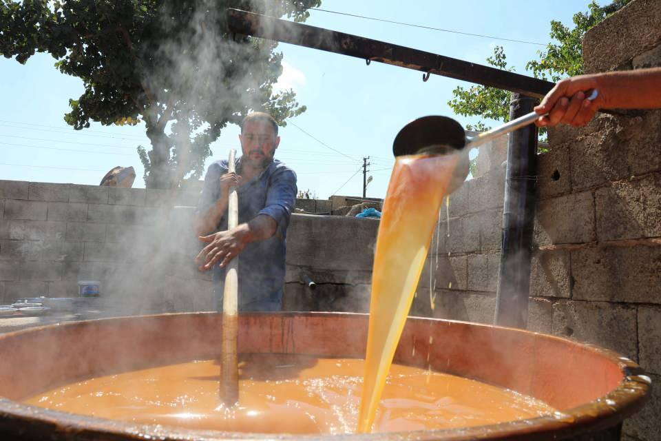 <p>Çelikkanat, bağ bozumunun ardından toplanan üzümlerden pekmez ve pestil elde ettiklerini söyleyerek, "Bağ bozumunda elde ettiğimiz tatlı üzümlerle pekmez ve pestil yapıyoruz. Şu an pestil zamanı. </p>