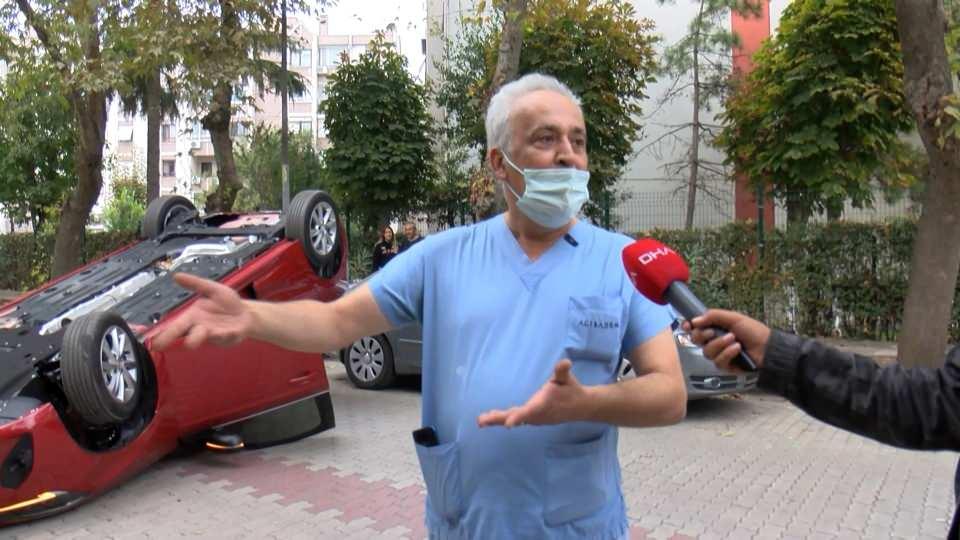 <p>Bir mahalle sakini, "Bilmiyorum çok şaşırdım. 30 yıldır buradayım ilk defa böyle bir şey gördüm. İmkansız böyle olmaması lazım. Şurada bu araç nasıl uçar" diye konuştu.</p>