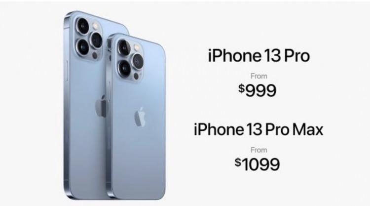 <p>iPhone 13 Pro 999 dolar, iPhone 13 Pro Max 1.099 dolar<br />
<br />
<span style="color:#FF8C00"><strong>TÜRKİYE FİYATLARI DA AÇIKLANDI</strong></span></p>