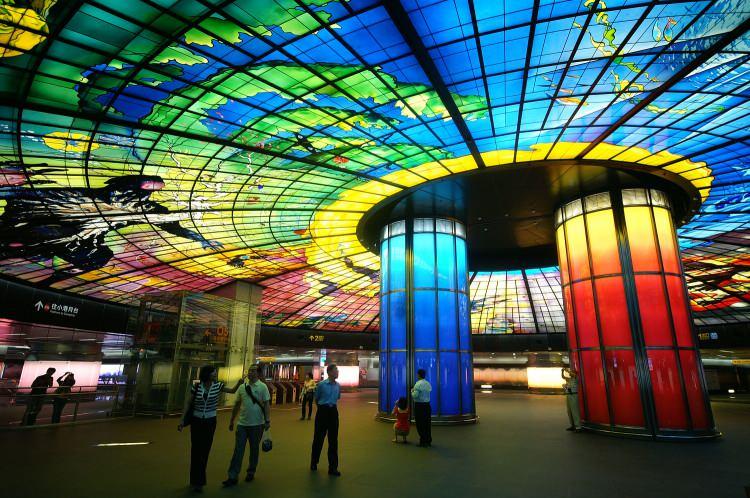 <p>3- Formosa Boulevard Metro İstasyonu, Kaohsiung, Tayvan</p>
