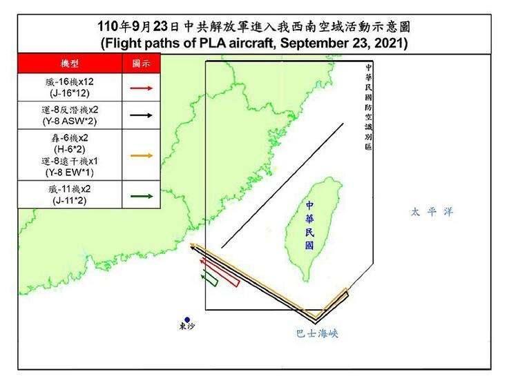 <p>İki grup halinde hareket eden uçaklardan önce 19'u, daha sonra ise beşi Tayvan'a doğru ilerledi. Çin jetlerinin Tayvan'ın güney bölümüne kadar indiği görüldü.</p>
