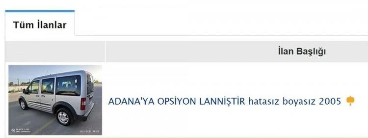 <p><strong>"Sercan Bey'e opsiyonlanmıştır", "Bilmem kime hayırlı olsun", "Kapora alındı"</strong></p>

<p>Aracın satışı için anlaşmaya varıldığı anlanıma geliyor.</p>
