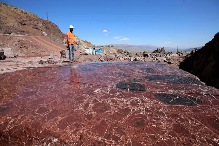 <p>Hem renk ve desenlerinin güzelliği hem de sadece Elazığ'da çıkarılmasının vişne mermerini çok kıymetli ve aranan bir ürün haline getirdiğini ifade eden Diker, 37 yıldır kentte bu alanda çalıştıklarını belirtti.</p>