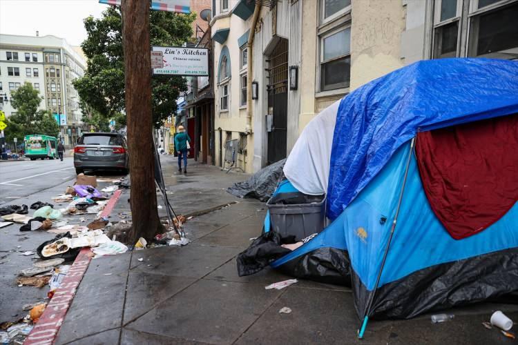 <p>San Francisco'da evsizlerin sokaklarda yaşamı</p>
