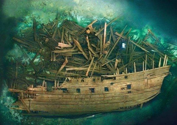 <p>500 yıllık İsveç savaş gemisinin enkazı </p>