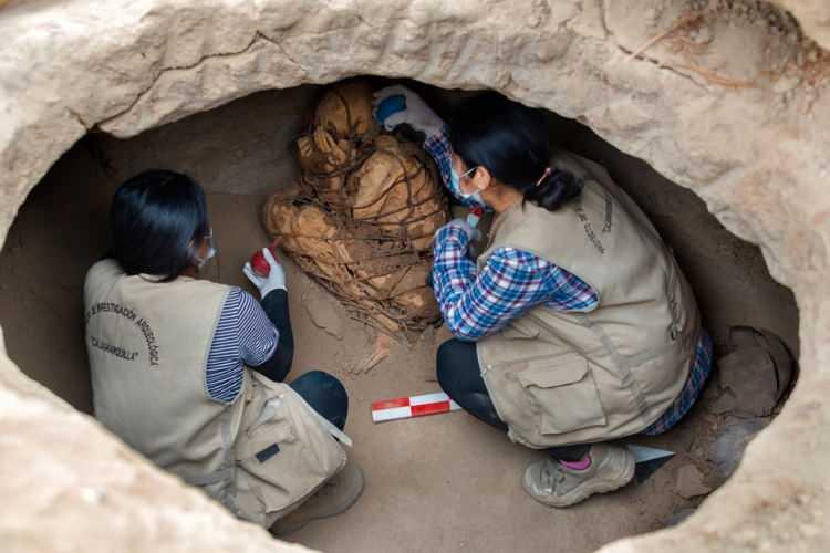 <p>Peru'da yapılan bir arkeolojik kazıda vücudu büyük oranda bozulmadan korunan bir mumyanın yüzünü elleriyle kapatması ve iple bağlı oluşu görenleri şaşırttı.</p>

<p> </p>
