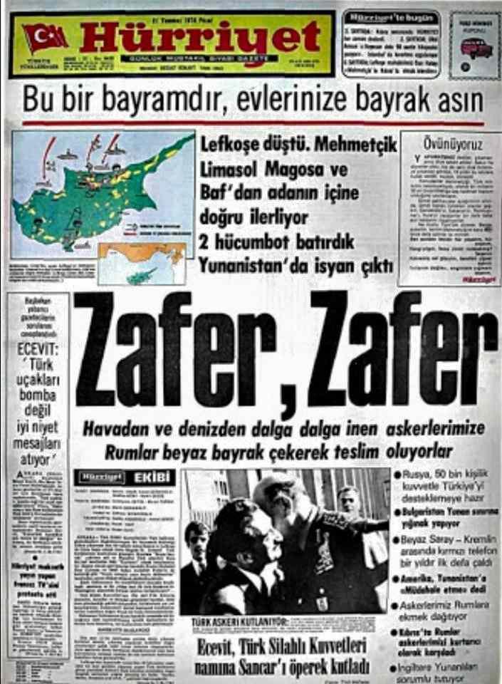<p>Türkiye'nin başlattığı harekat başarıyla sonuçlanırken Ada'da yaşayan Kıbrıs Türk halkının güvenliği de sağlandı ve Ada'ya barış hakim oldu.</p>
