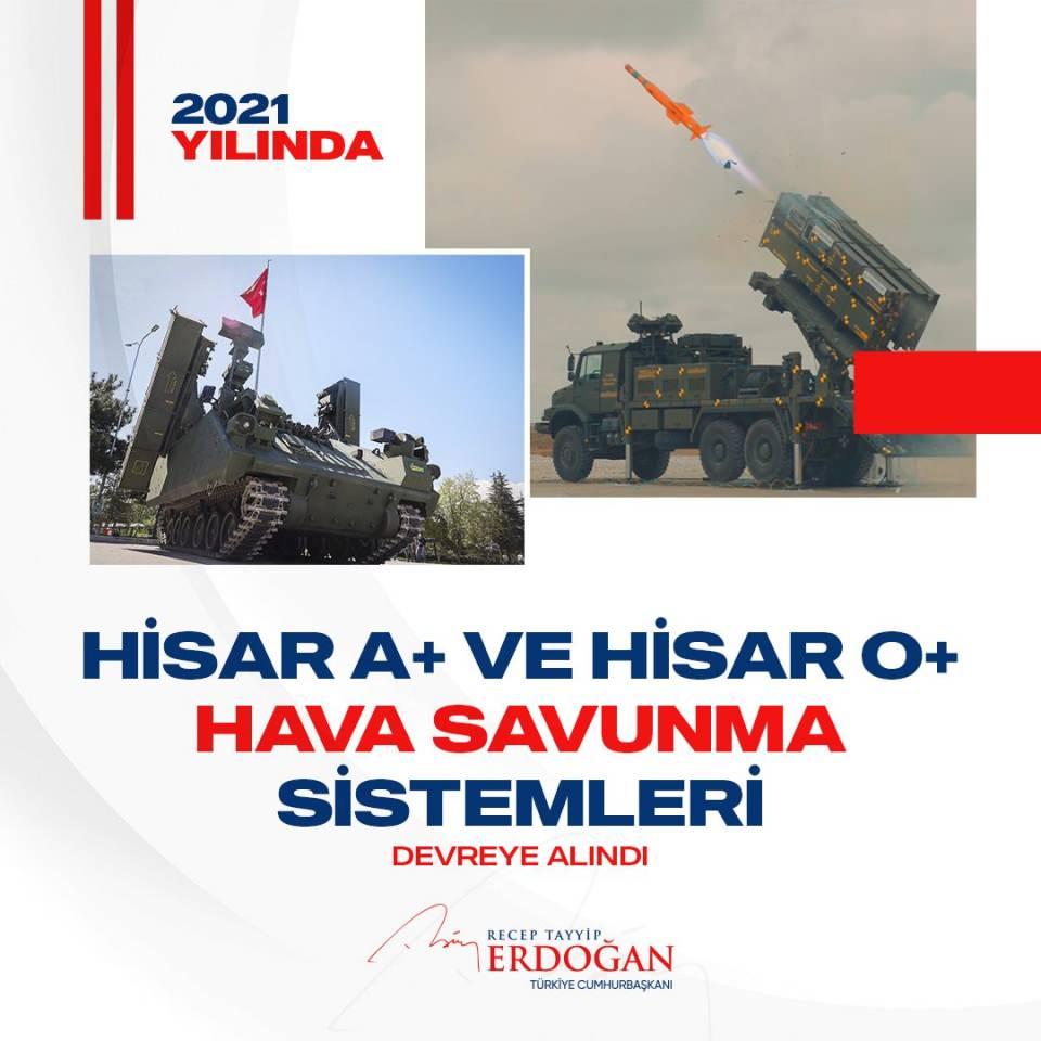 <p>Savunma sanayiinde gelecek yüzyılın teknolojilerini hedefine koyan Türkiye'nin en önemli projelerinden biri olan HİSAR A+ ve HİSAR O+ Hava Savunma Sistemleri’ni göreve hazır hâle getirdik.</p>
<p> </p>