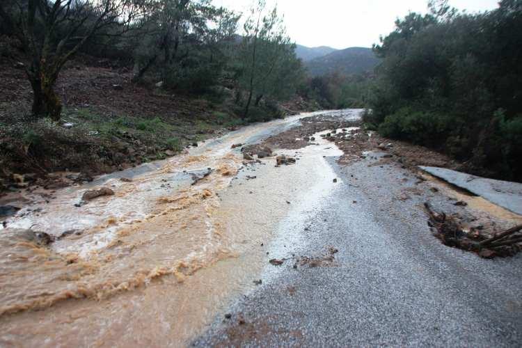 <p>Evlerinin yaklaşık 1 metre su basan vatandaşlar balkon duvarlarını yıkarak suları tahliye etti.</p>