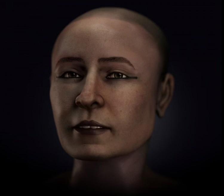 <p>Yaklaşık 2 bin 600 yıl önce ölen bir kadının mumyalanmış yüzünün yeniden yapılandırılması, onun koyu kahverengi gözlere ve hafifçe çıkıntılı üst dişlere sahip olan güzel bir kadın olduğunu ortaya çıkardı.</p>
