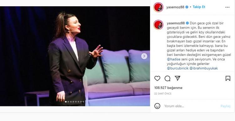 <p><span style="color:#B22222"><strong>Sakallıoğlu dün akşam çıktığı gösteri sonrası Instagram hesbından paylaşım yaptı. İlk gösterisiyle sahneye çıkan fenomen, gösterinin bütün gelirini köy okullarındaki çocuklara gideceğini açıkladı. Yaptığı bu hareketle hayranlarından tam not aldı. </strong></span></p>
