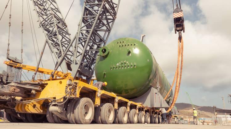 <p>Akkuyu Nükleer AŞ'den yapılan açıklamaya göre, Akkuyu NGS için üretilen yeni malzeme ve ekipmanlar sahadaki Doğu Kargo Terminali'ne teslim edildi.</p>
