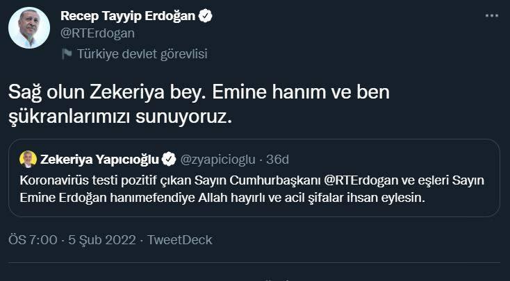 <p>HÜDA PAR Genel Başkanı Zekeriya Yapıcıoğlu'na teşekkür: Sağ olun Zekeriya bey. Emine hanım ve ben şükranlarımızı sunuyoruz.</p>
