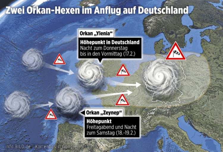<p>Alman Meteoroloji Dairesi (DWD) ülkeyi etkisi altına alan ve hafta sonuna kadar sürecek kasırga benzeri şiddetli fırtına nedeniyle mecburi durumlar dışında sokağa çıkılmaması uyarısında bulundu.</p>
