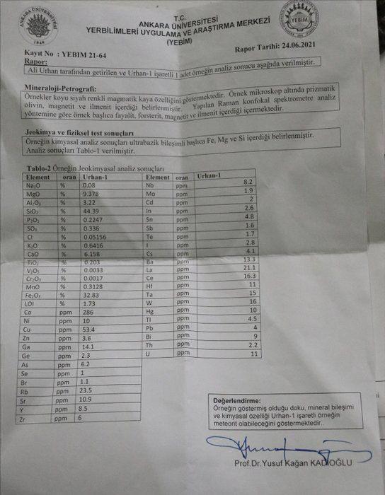 <p><strong>'SAKLAMAK İÇİN BANKADA KASA KİRALAYACAĞIM'</strong></p>

<p>Meteorit olabileceği değerlendirilen magmatik taş parçalarının yaklaşık 2 kilogram olduğunu ve satmak istediğini söyleyen Ali Urhan, şöyle konuştu:</p>

