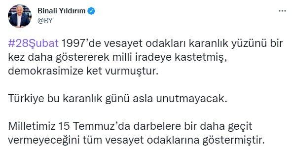 <p><strong>AK Parti Genel Başkanvekili Binali Yıldırım</strong></p>
