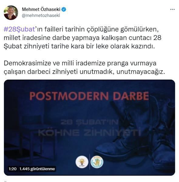 <p><strong>AK Parti Genel Başkan Yardımcısı Mehmet Özhaseki</strong></p>
