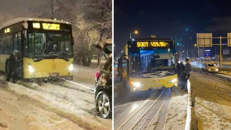 <p>26 Ocak'ta Üsküdar’da yoğun kar yağışının ardından karla kaplanan yolda mahsur kalan İETT otobüsünün yardımına otomobil sürücüsü yetişti. İETT otobüsüne halat ile otomobilini bağlayan vatandaş, yolda kalan otobüsü çekti. </p>

<p> </p>
