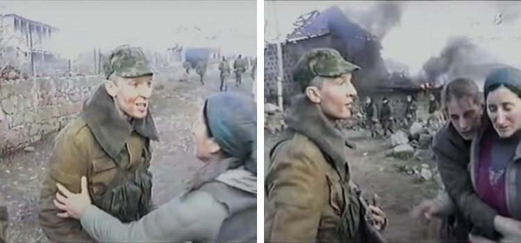 <p>Videonun Ruslar tarafından öldürülen Çeçen aileyi gösterdiği iddiası</p>