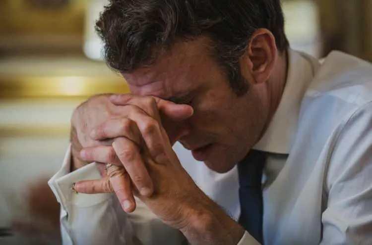 <p>Görüntülerde Macron'un savaşı durdurmak için elinden geleni yaptığı imajı çizilmek istenmişti. </p>
