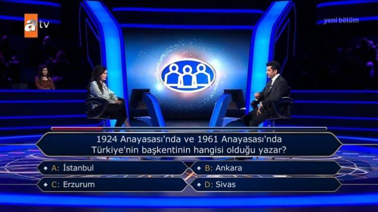 <p>Kim Milyoner Olmak İster yarışmacısı Name Çığra Coşkun'un iki joker hakkını kullandığı soru Kenan İmirzalıoğlu'nu şaşırttı.</p>

<p> </p>
